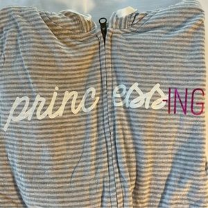 Women’s Disney Parks, princess, zip up sweatshirt, size XS, lightweight
